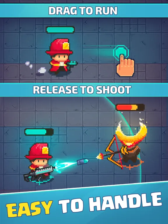 Firefighter: pixel shooter iPad  Screenshots