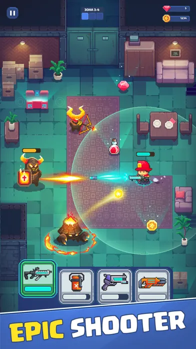 Firefighter: pixel shooter Screenshots