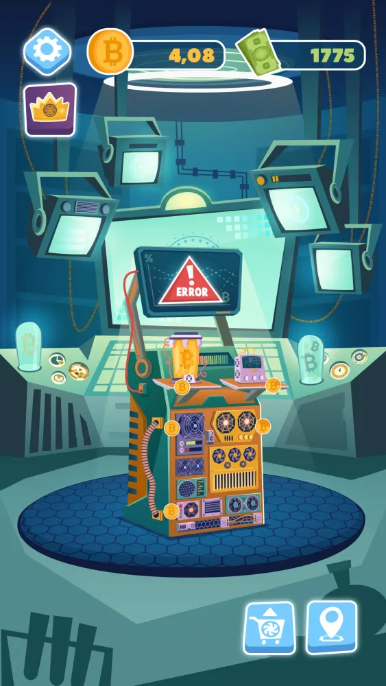 Bitcoin mining: idle simulator應用截圖