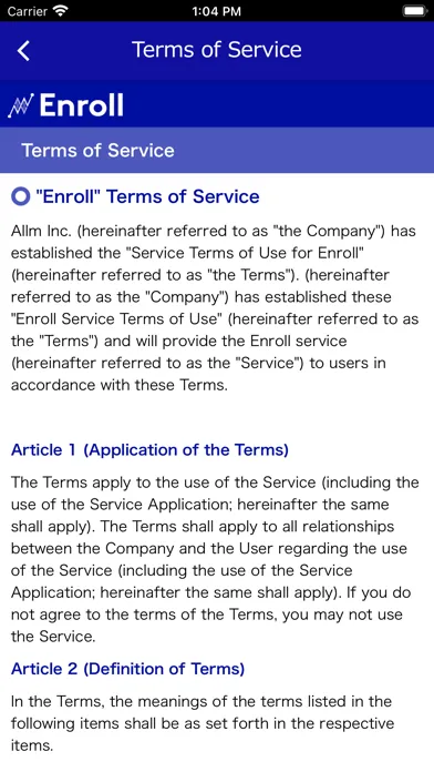 تصاویر Enroll App