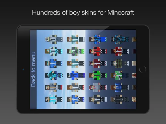 Boy Skins for Minecraft MC PE iPad 應用截圖