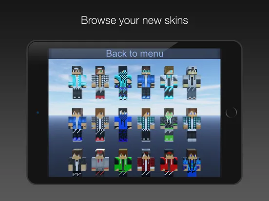Boy Skins for Minecraft MC PE iPad 應用截圖