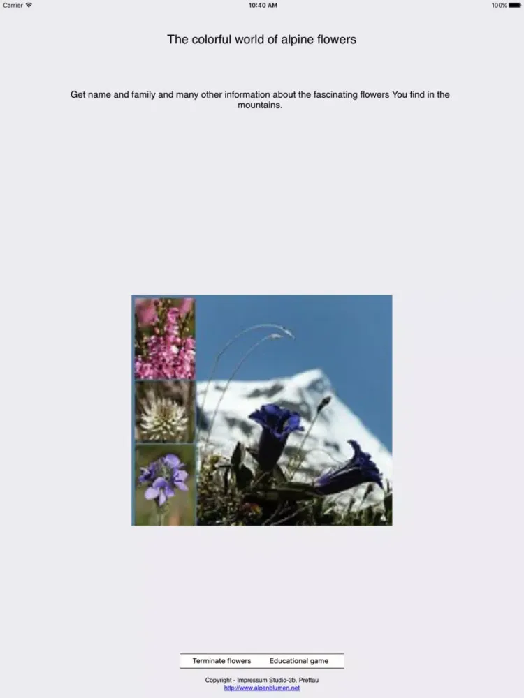 The colorful world of alpine flowers iPad  Ekran Görüntüleri