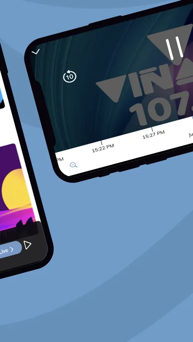 Capturas de tela do VinaFM