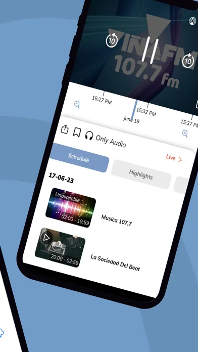 Capturas de tela do VinaFM