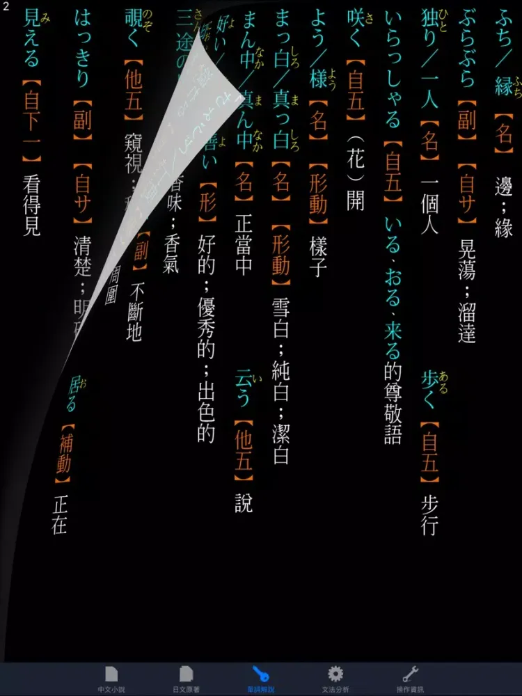蜘蛛之絲：看小說學日文（中日對照） iPad  스크린샷