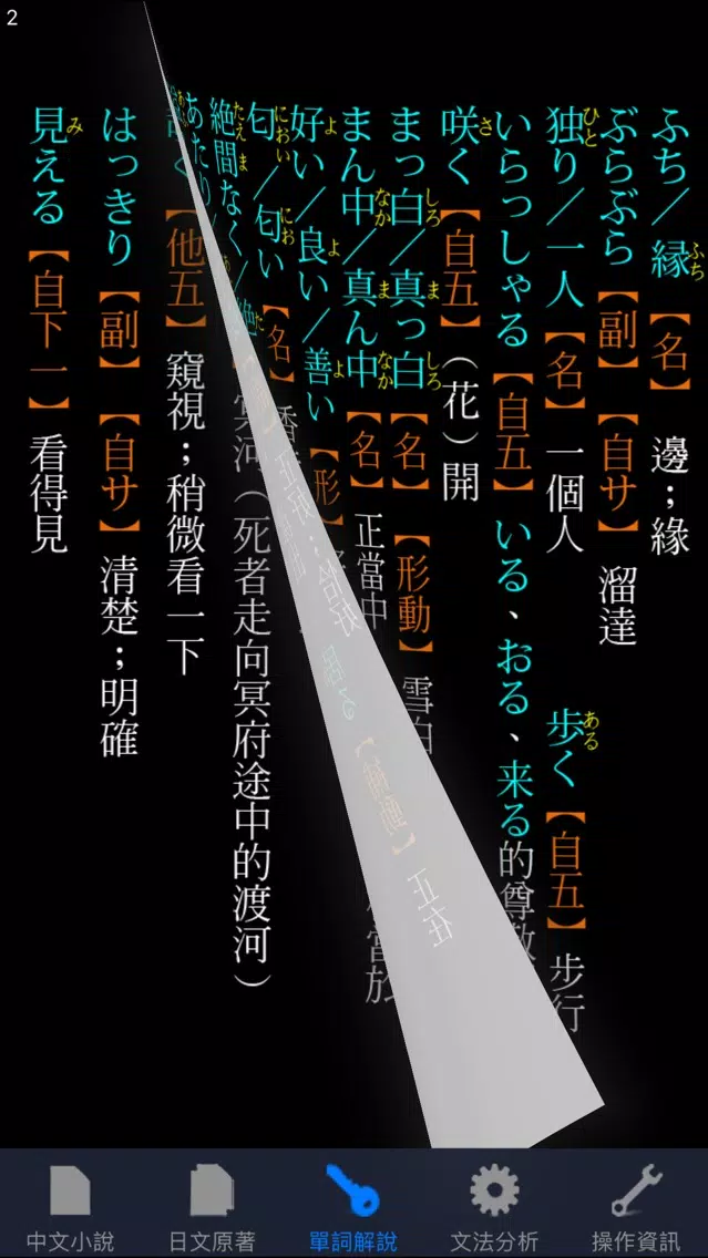 蜘蛛之絲：看小說學日文（中日對照） Screenshots