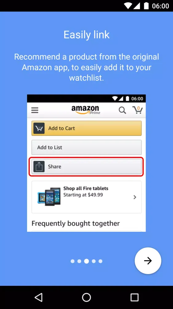 Amazon Alert Screenshots