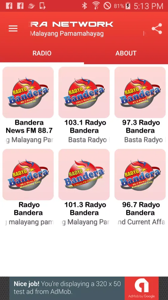 Radyo Bandera Network (Philipp應用截圖