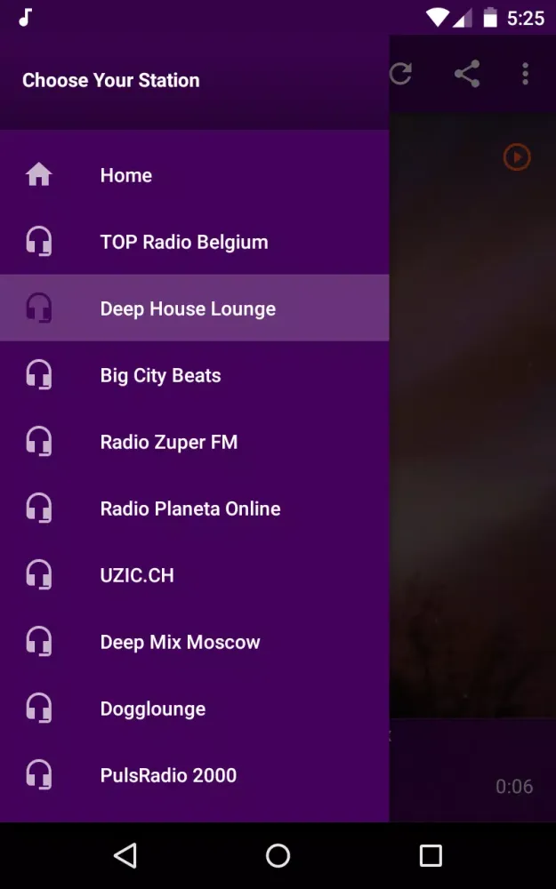 ภาพหน้าจอของ Electronic Radios - Techno, Ra