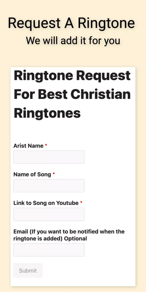 Скриншоты Christian Music Ringtones