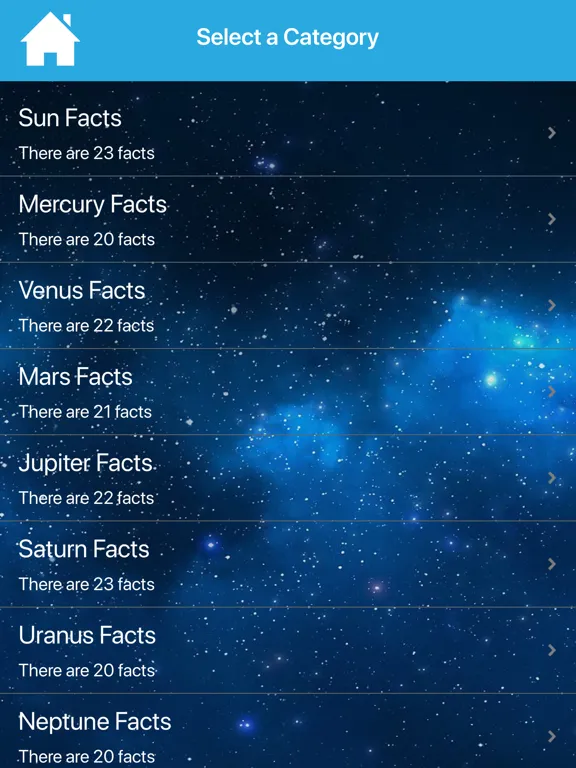 Cool Astronomy Facts iPad 应用截图