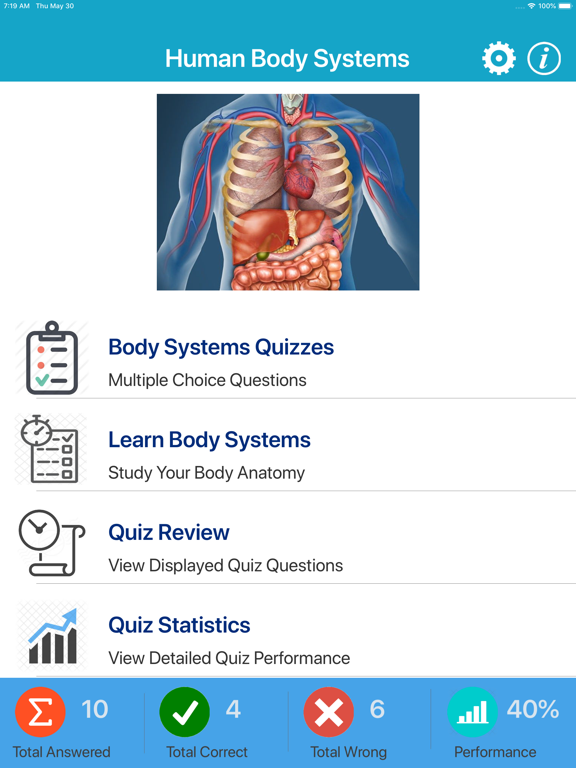 Tangkapan skrin The Human Body Systems iPad 