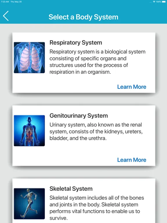 Скриншоты The Human Body Systems iPad 