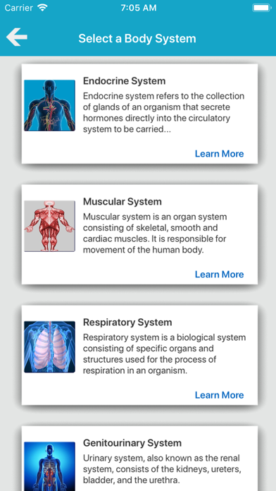 Tangkapan skrin The Human Body Systems