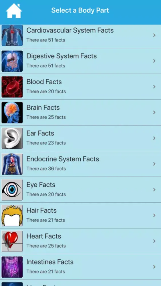 Cool Human Body Facts Screenshots