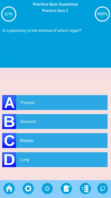 Medical Terminologies Quiz Screenshots