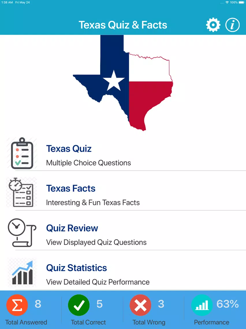 50 States : Texas Quiz iPad  سکرین شاٹس
