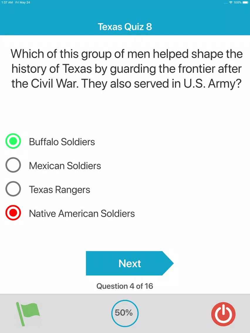 50 States : Texas Quiz iPad  سکرین شاٹس