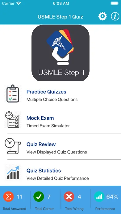 USMLE 1 Practice Questions应用截图
