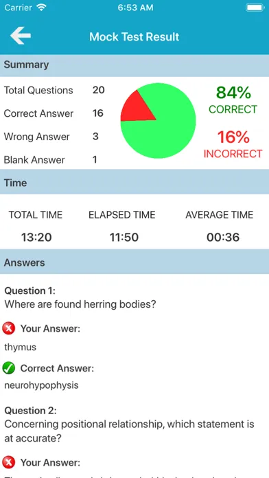 Tangkapan layar Veterinary Anatomy Quiz