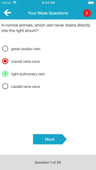 Tangkapan layar Veterinary Anatomy Quiz