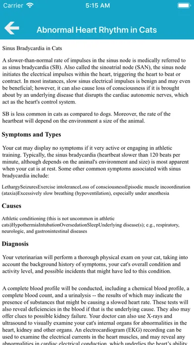Captures d'écran de Veterinary Manual