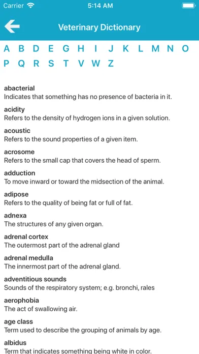 Captures d'écran de Veterinary Manual