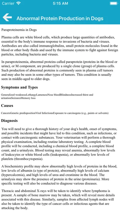 Captures d'écran de Veterinary Manual