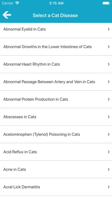 Captures d'écran de Veterinary Manual