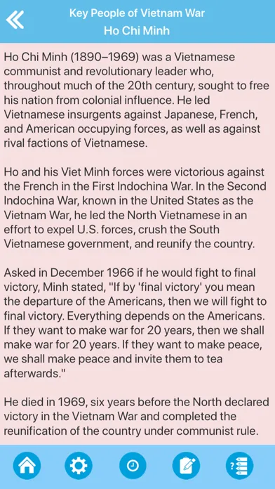 Vietnam War History應用截圖