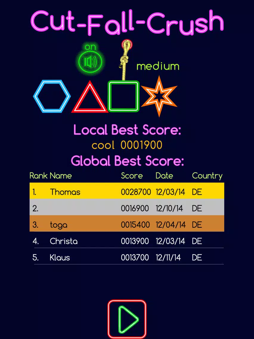 تصاویر Cut-Fall-Crush: A unique and very challenging casual game iPad 