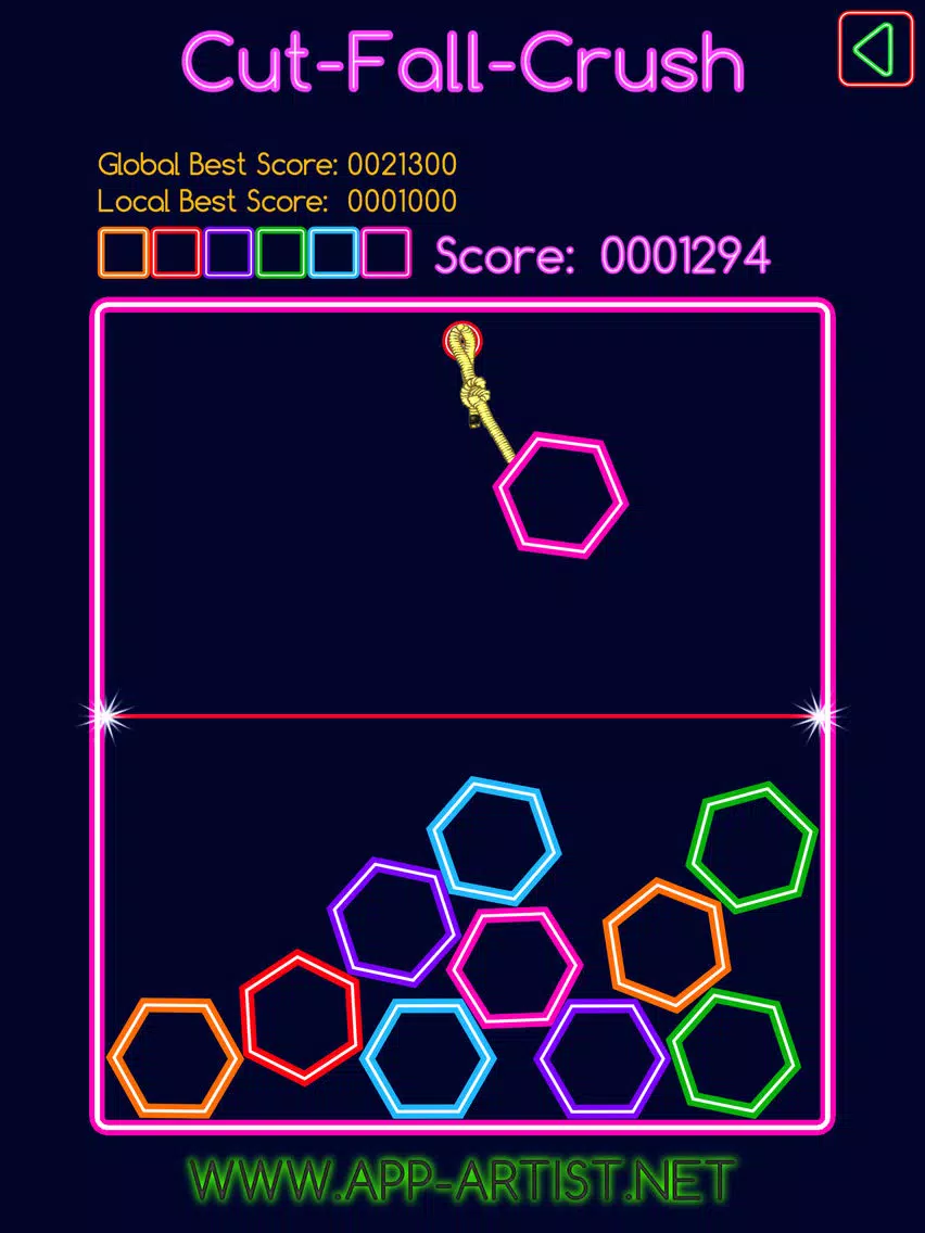 تصاویر Cut-Fall-Crush: A unique and very challenging casual game iPad 