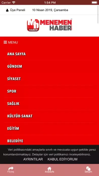Captures d'écran de Menemen Haber - Son Dakika