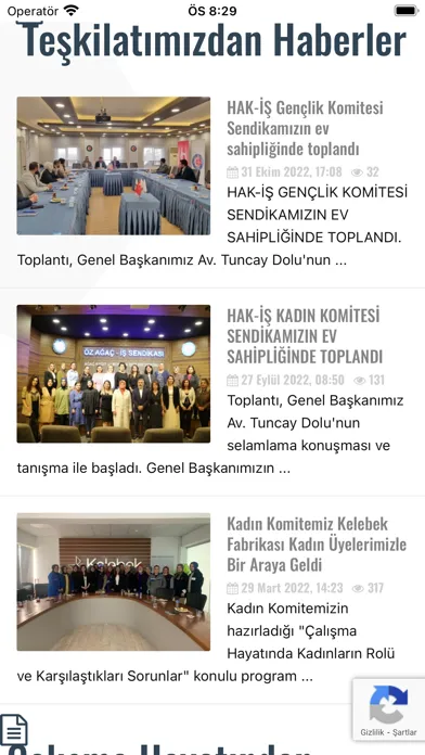 Capturas de tela do Öz Ağaç – İş Sendikası