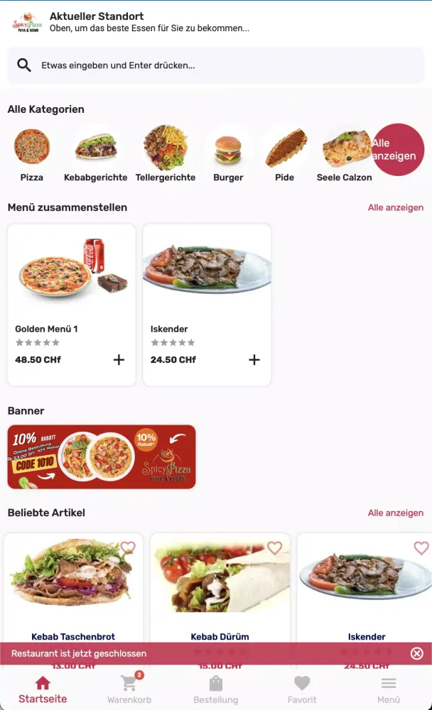 Spicy Pizza Express Aesch Screenshots
