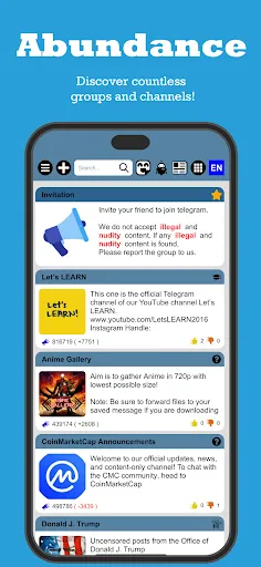 Tangkapan layar Group for Telegram