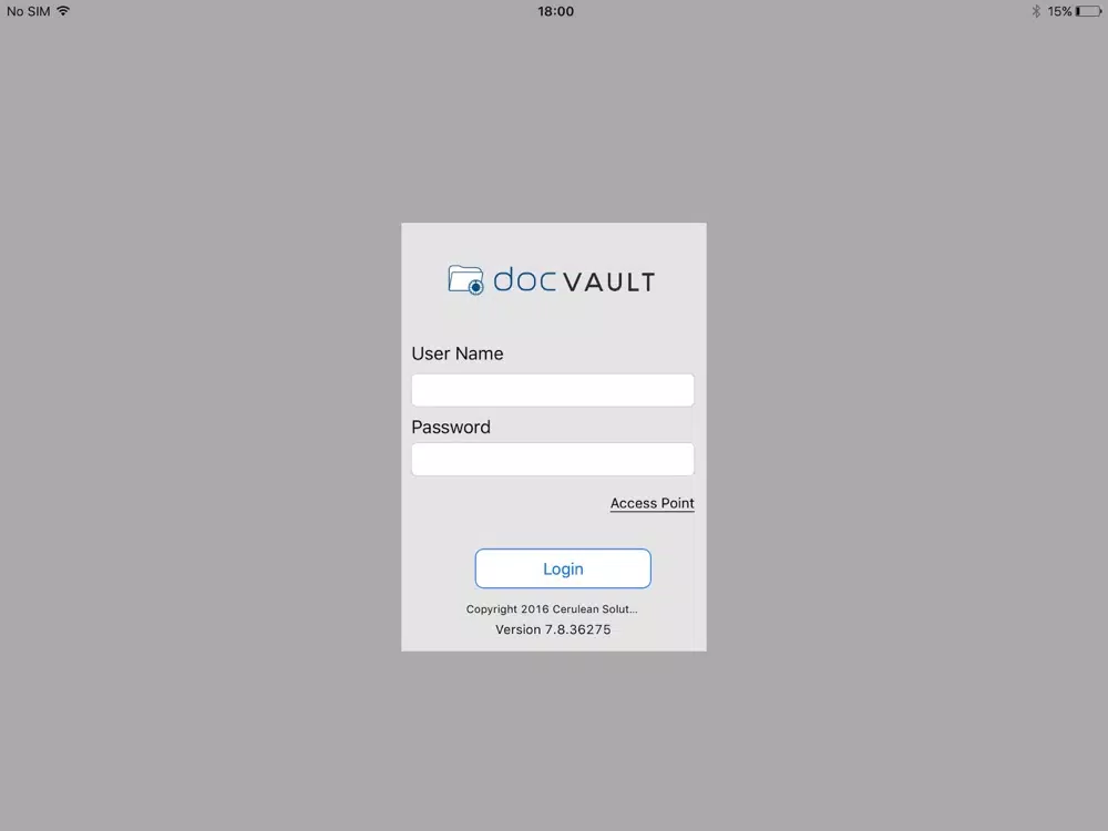 DocVault iPad 應用截圖