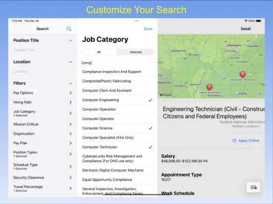 صور Gov Job Search iPad 