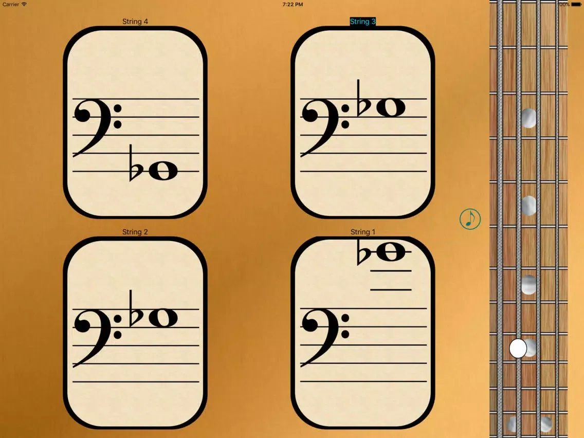 Bass Fretboard Notes iPad 應用截圖