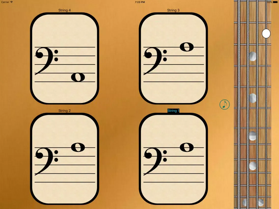 Bass Fretboard Notes iPad 應用截圖