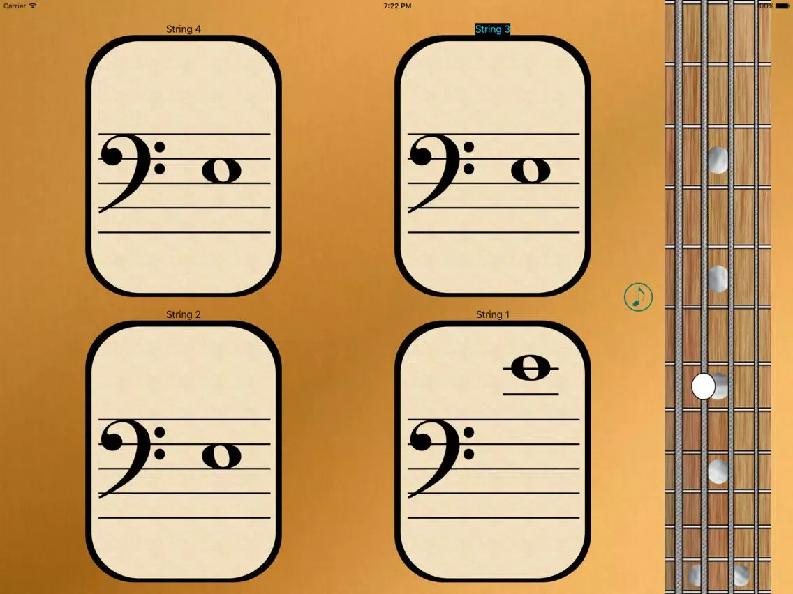 Bass Fretboard Notes iPad 應用截圖
