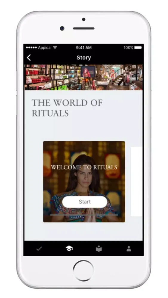 Zrzuty ekranu Rituals Learn.