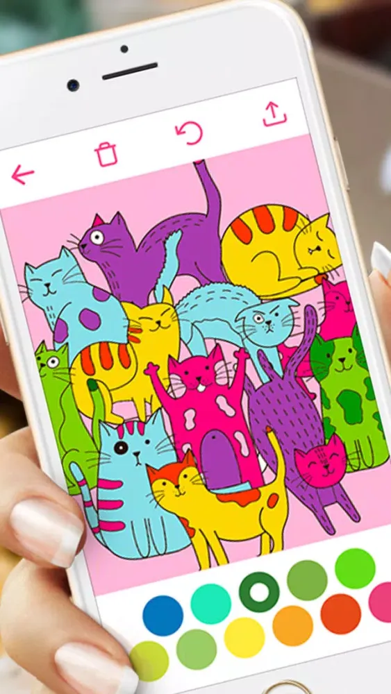 Doodle Coloring Book for Adults & Kids: Free Fun Coloring Games with Stress Relieving Color Therapy Pages Screenshots
