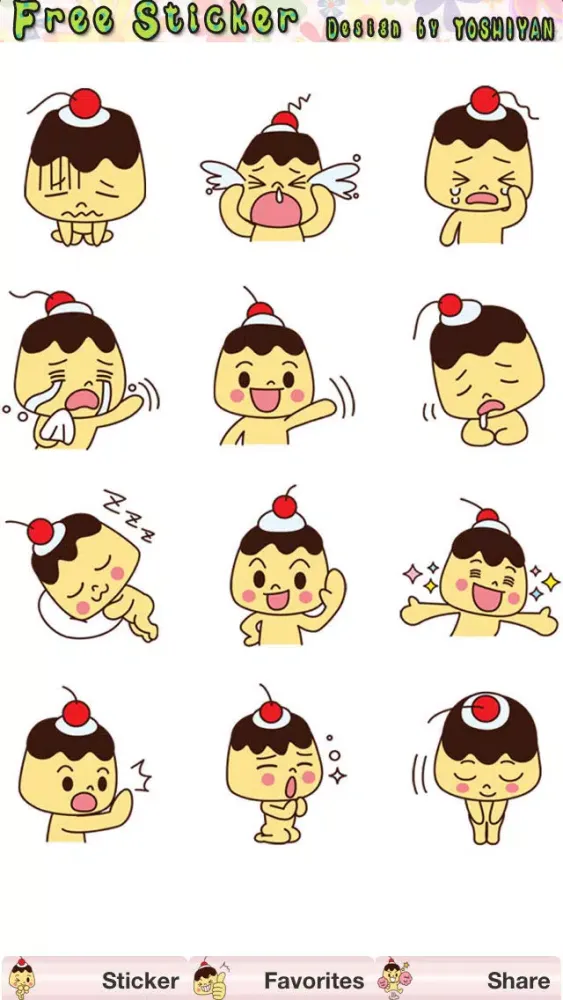 Funny Messenger,Chat Emoji design by TOSHIYAN for Facebook Emoticons, WhatsApp Emoticons, LINE Sticker, and Twitter Screenshots