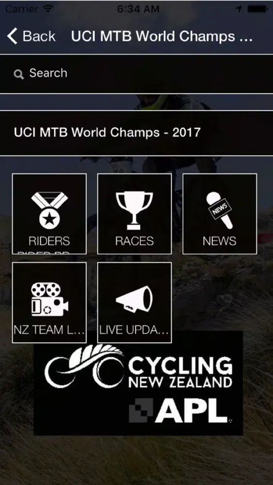 Captures d'écran de CyclingNZ Mountain Bike
