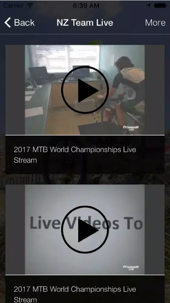 Captures d'écran de CyclingNZ Mountain Bike
