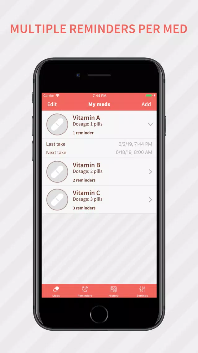 Meds Tracker: Daily Reminder スクリーンショット