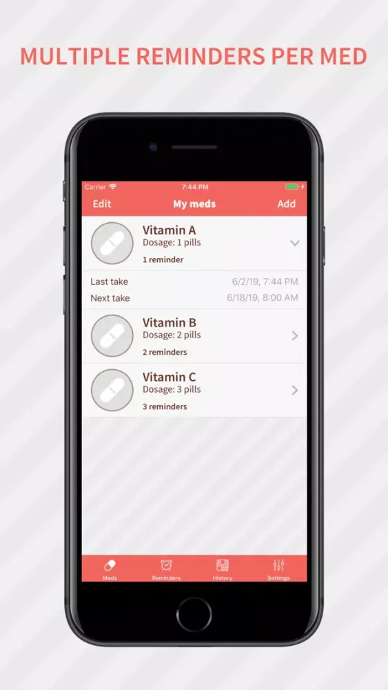 Capturas de tela do Meds Tracker: Daily Reminder