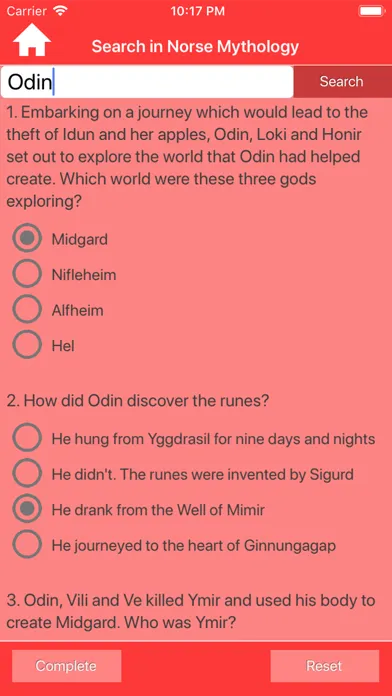 Norse Myths & Gods Trivia Screenshots